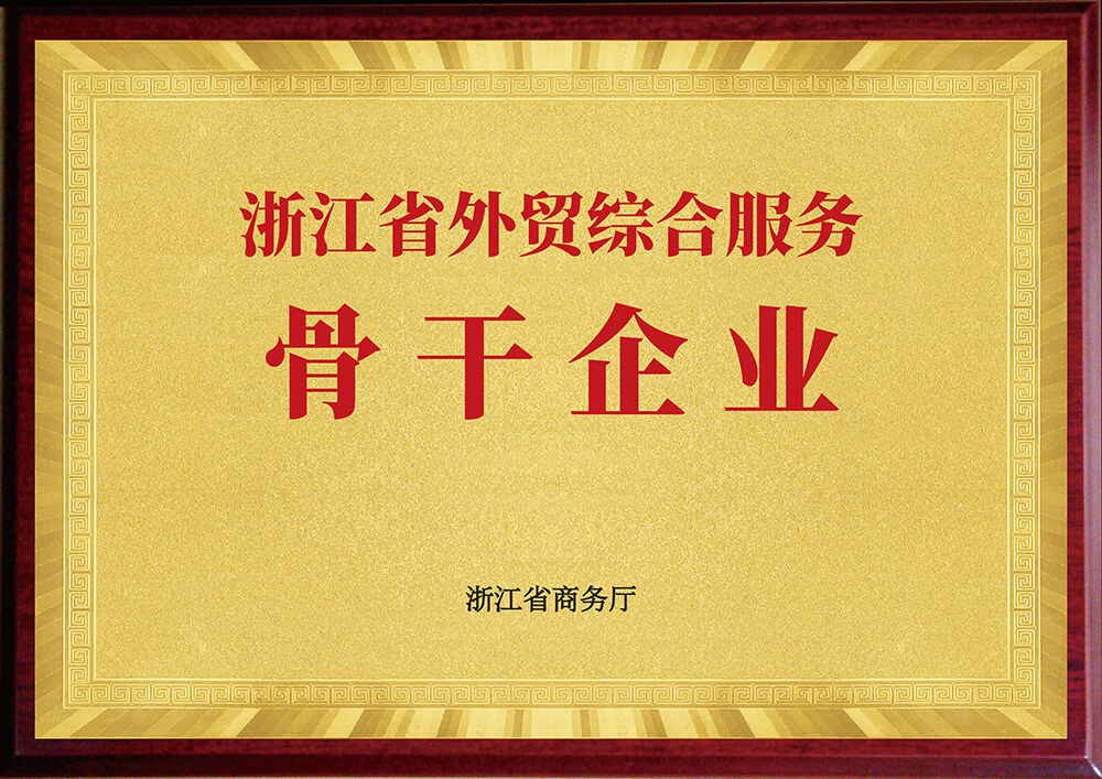 浙江省外贸综合服务骨干企业